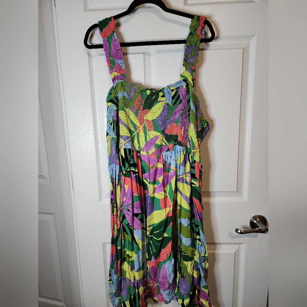 TERRA & SKY‎ Size 3X 24W-26W Multicolored Floral Dress